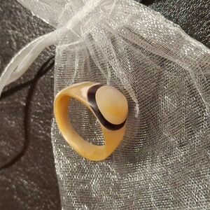 Ring size 6 3/4 Antler. Bone Ring